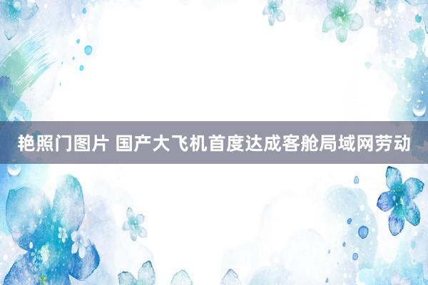艳照门图片 国产大飞机首度达成客舱局域网劳动