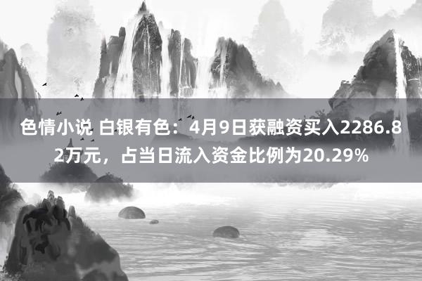 色情小说 白银有色：4月9日获融资买入2286.82万元，占当日流入资金比例为20.29%